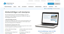 Desktop Screenshot of korkortsteori.se