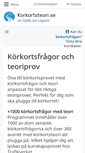 Mobile Screenshot of korkortsteori.se