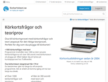 Tablet Screenshot of korkortsteori.se